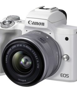 Máy ảnh Canon EOS M50 Mark II kèm lens 15-45mm (Màu Trắng)