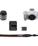 Máy ảnh Canon EOS M50 Mark II kèm lens 15-45mm (Màu Trắng)
