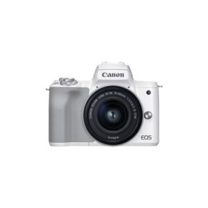 Máy ảnh Canon EOS M50 Mark II kèm lens 15-45mm (Màu Trắng)